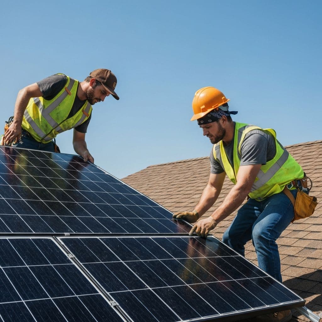 Solar panel installation